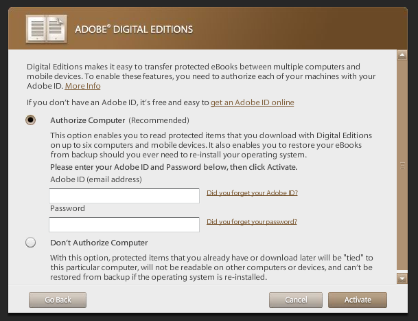 adobe digital editions linux