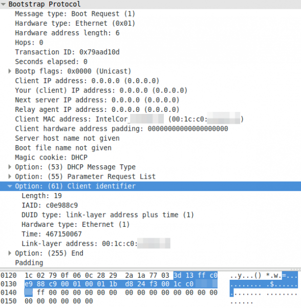 how to view dhcp client list